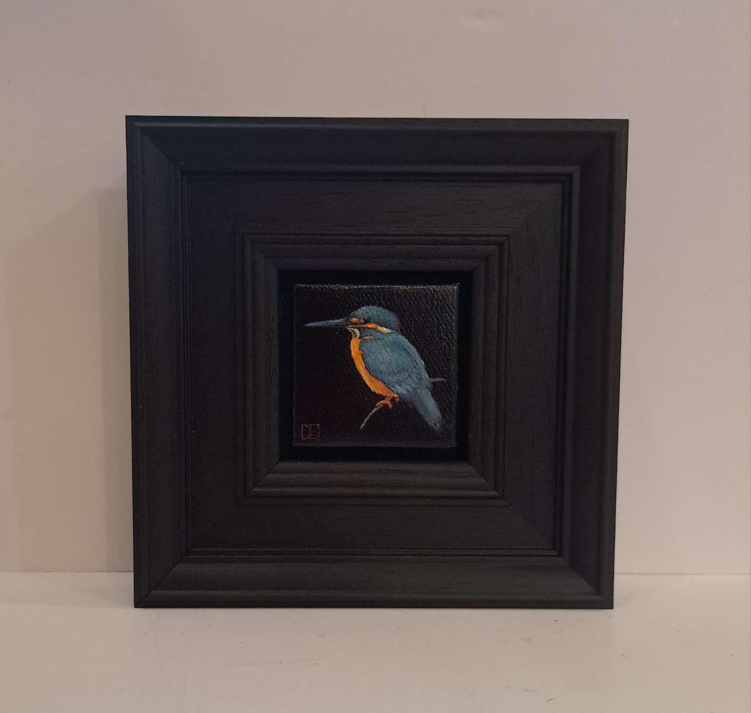 Collection'S: Kingfisher tascabile, Pittura originale, Arte animale - Painting di Dani Humberstone