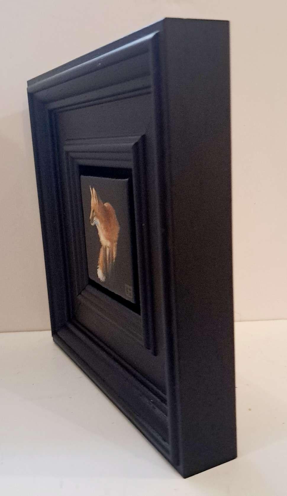 Collection'S: Volpe rossa tascabile, Pittura originale, Arte animale - Landscape Painting Nero di Dani Humberstone