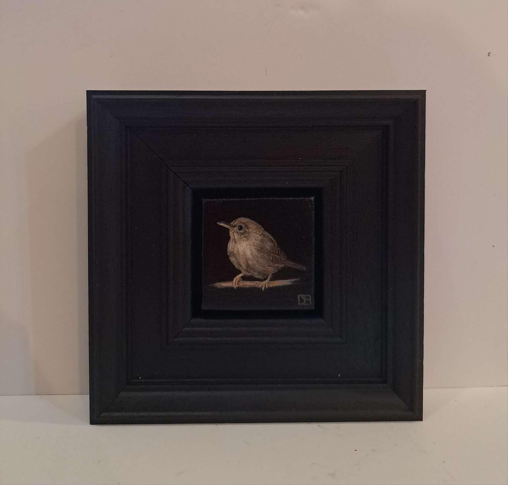Collection'S: Scricciolo tascabile, Pittura originale, Arte animale - Painting di Dani Humberstone