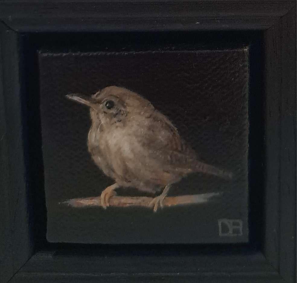 Collection'S: Scricciolo tascabile, Pittura originale, Arte animale - Painting Realismo di Dani Humberstone