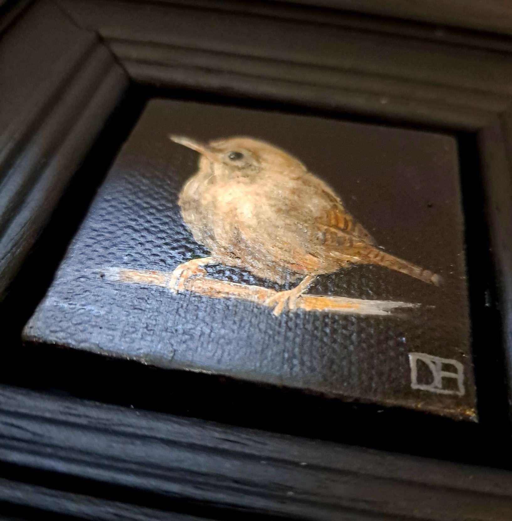 Collection'S: Scricciolo tascabile, Pittura originale, Arte animale 1