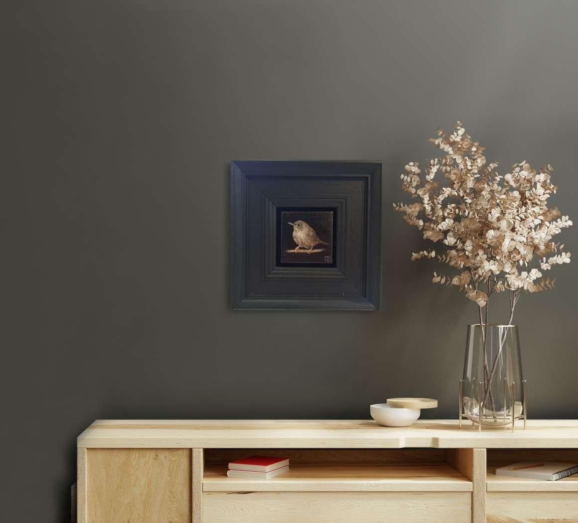 Collection'S: Scricciolo tascabile, Pittura originale, Arte animale 2