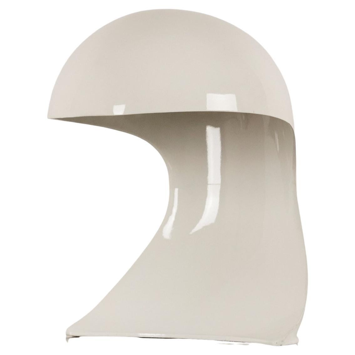 Tischlampe „Dania“ aus weißem Aluminiumguss von Artemide im Angebot