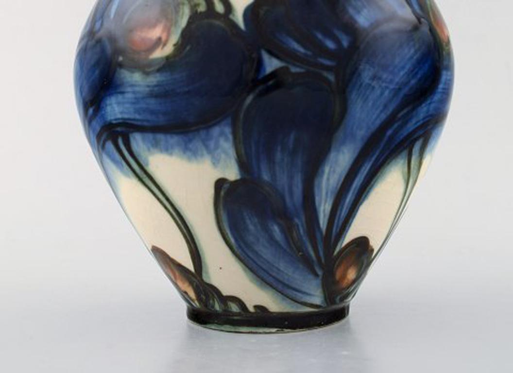 Danish Danico, Denmark, Large Glazed Stoneware Vase in Modern Design, 1920s
