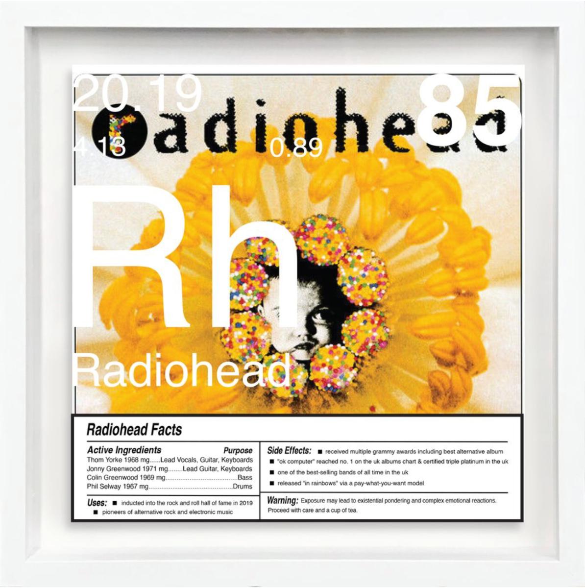 Radiohead_85 Limited edition 1/9

Daniel Allen Cohen, a Los Angeles-based artist renowned for his multidisciplinary approach, transforms popular culture into conceptual art. His creations are nuanced reflections of societal values, desires,