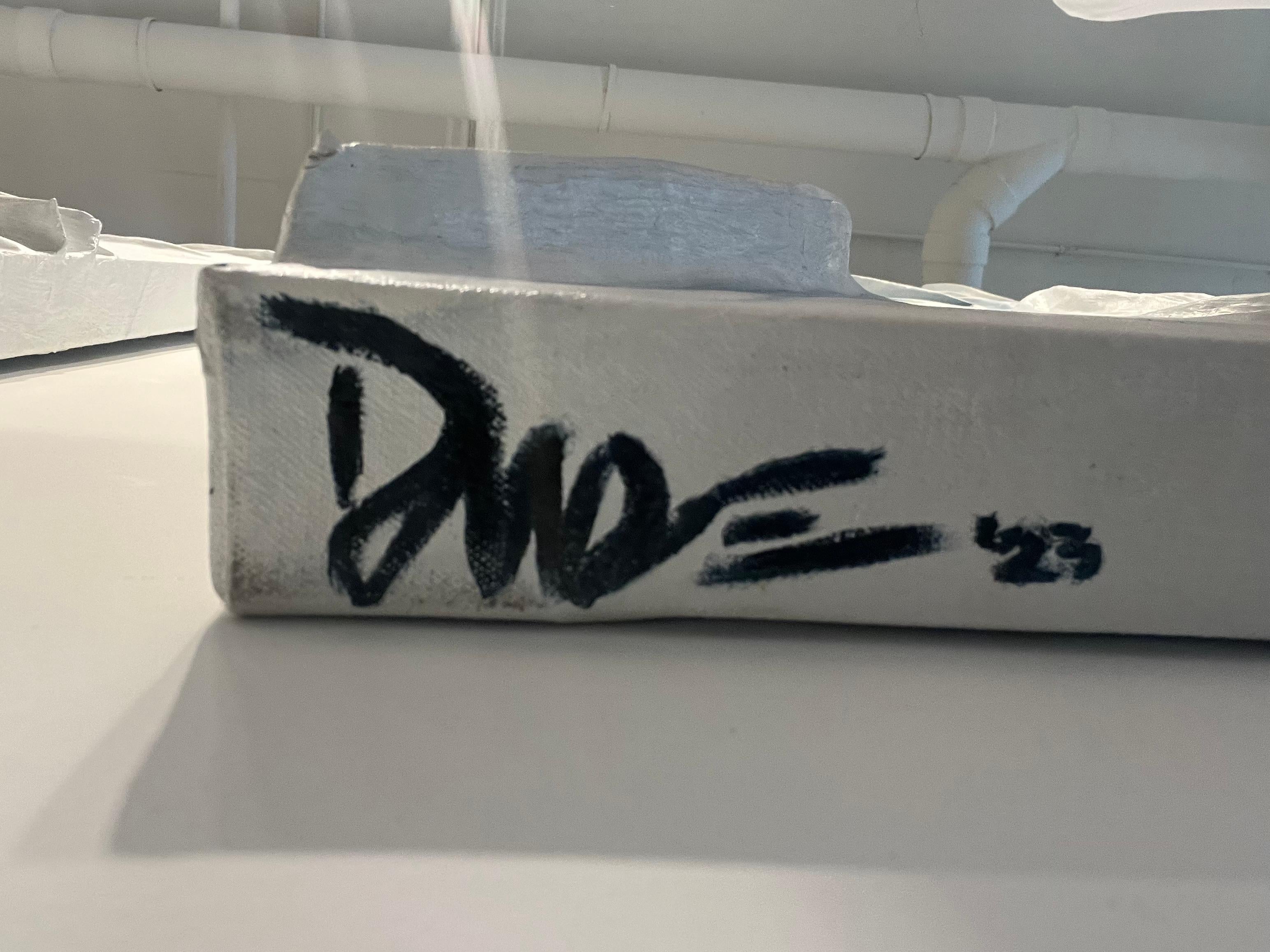 2D/3D COLOR BAND SERIES I: Gray #1 - Painting by Daniel Anderson