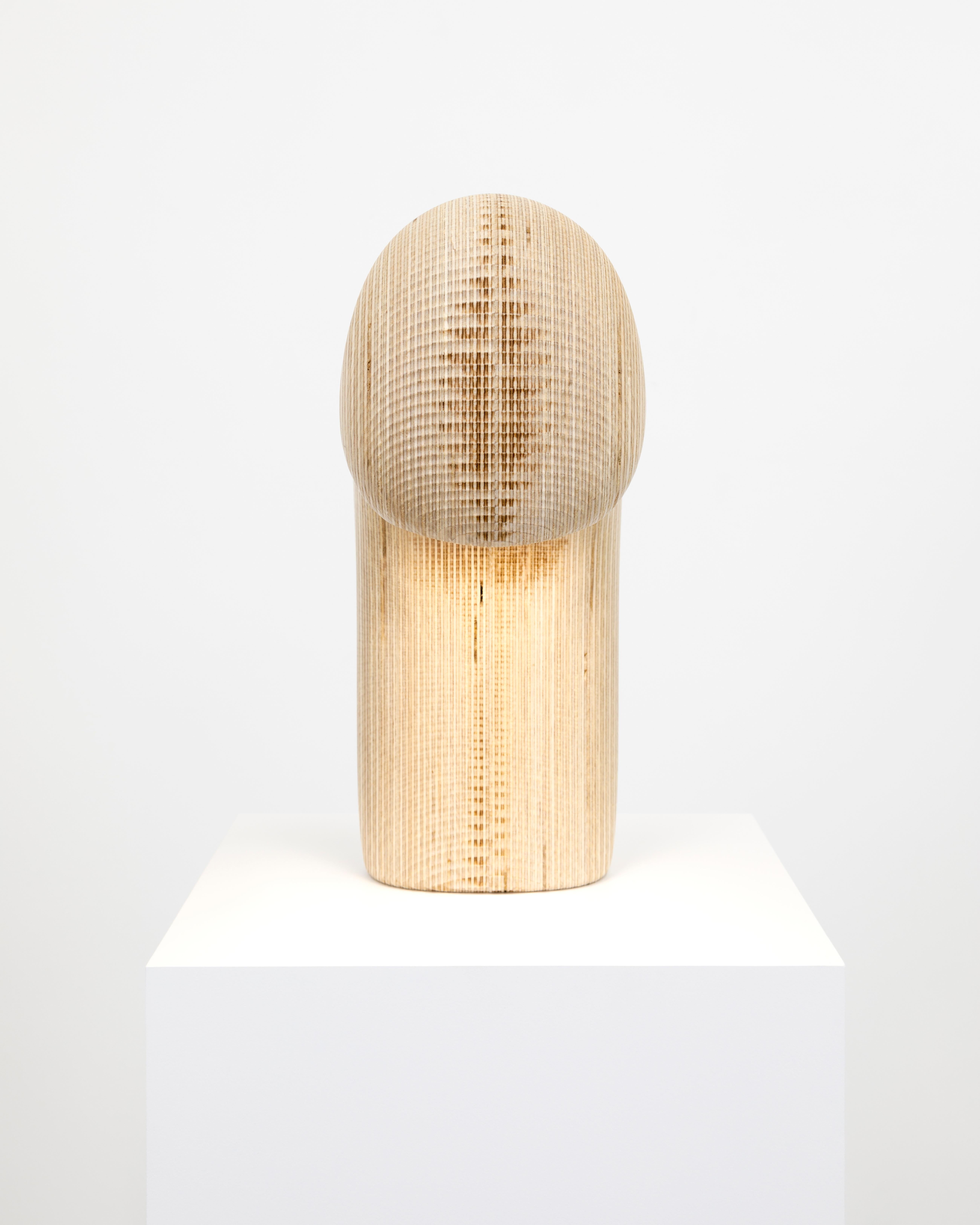 Daniel Arsham [American, b.1980] gazoo table lamp, 2021
Birch
Measures: 14 x 6 x 11 inches
36 x 15 x 28 cm
Edition of 250

Daniel Arsham’s practice exists at the intersection of art, architecture and performance. Through his work, Arsham poetically