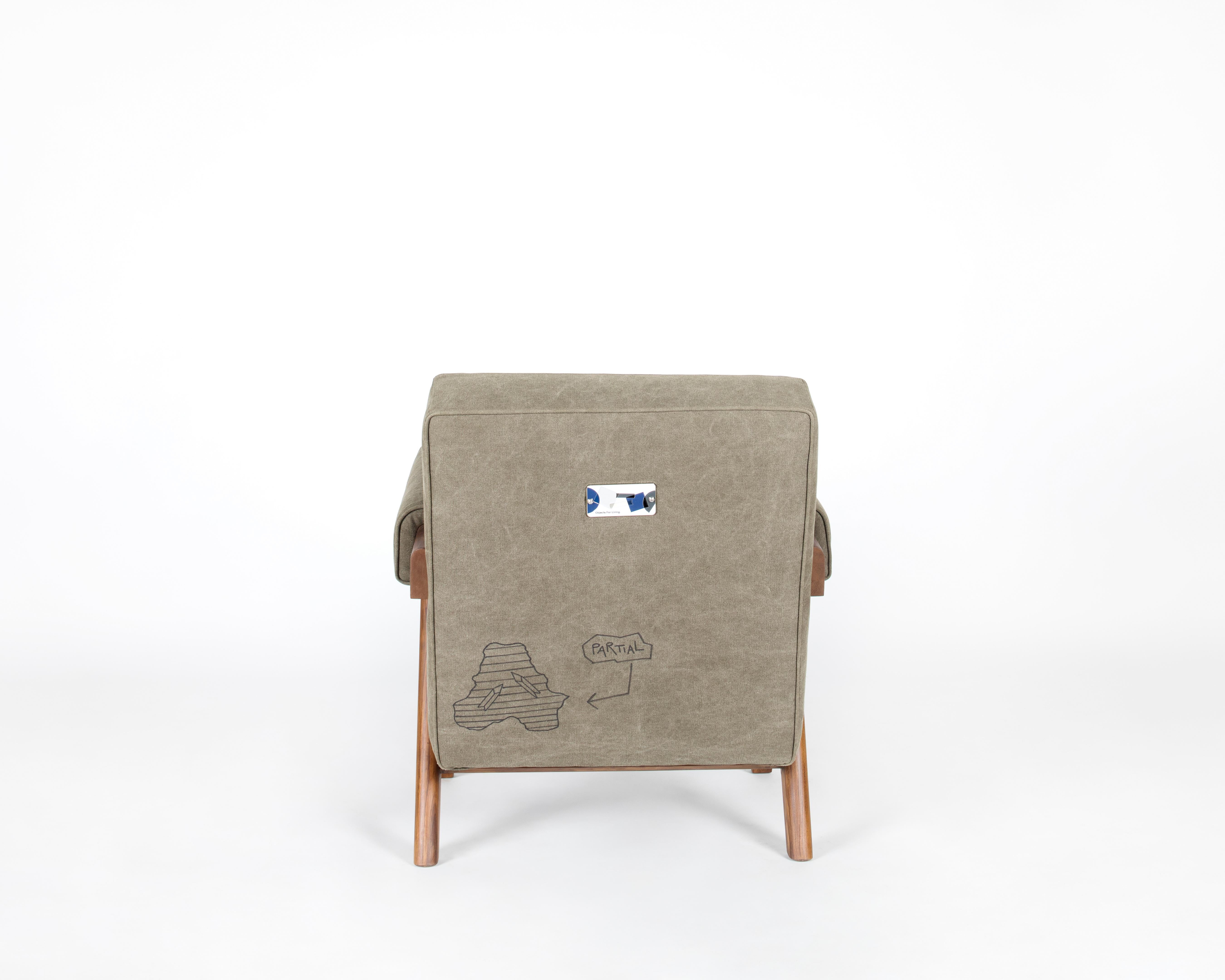Daniel Arsham, « Chaise longue indienne VI », bois, tissu rembourré, 2019 2