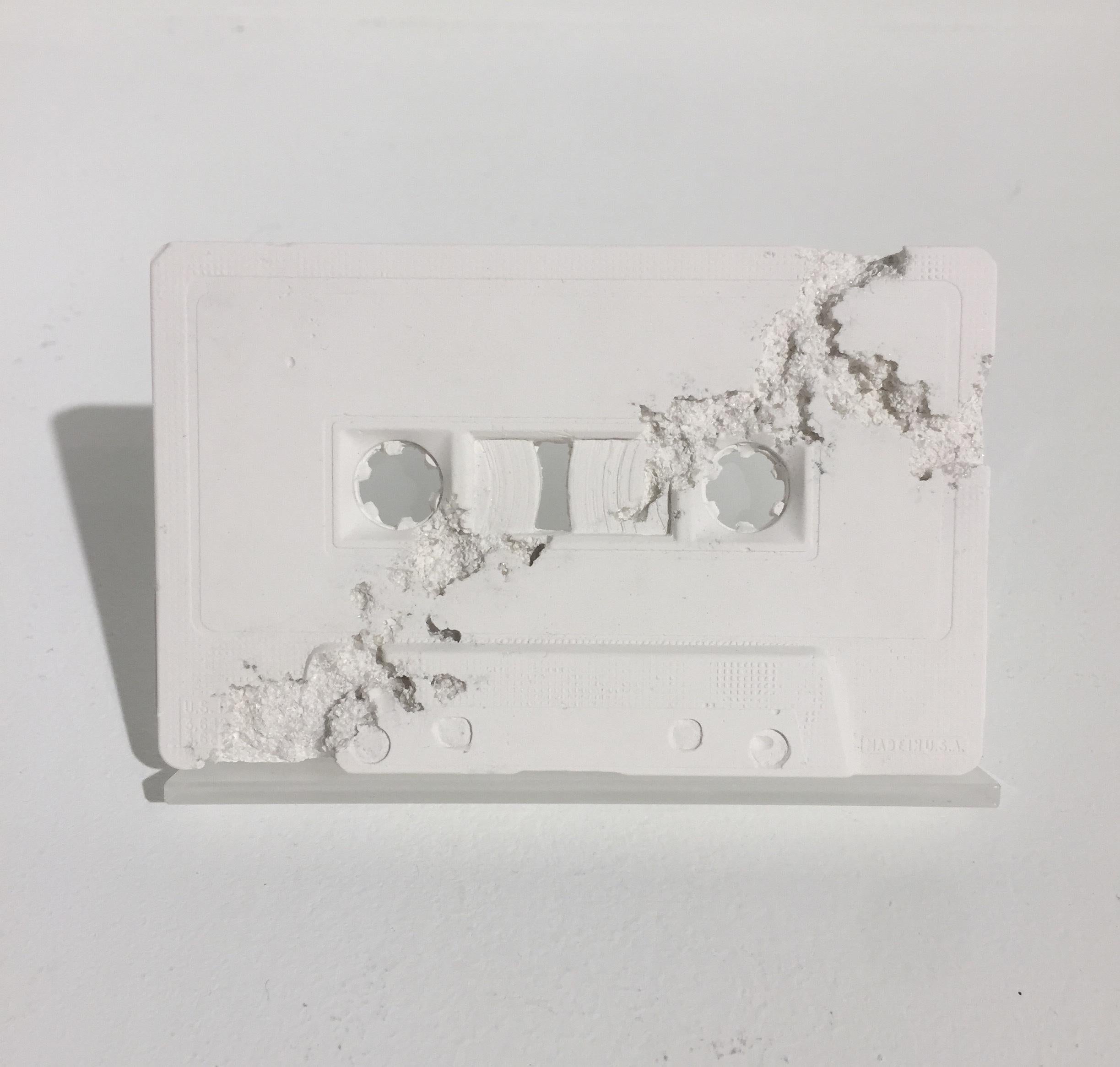 Cassette Tape (Future Relic FR-04), 2015 Mixed Media Sculpture by Daniel Arsham