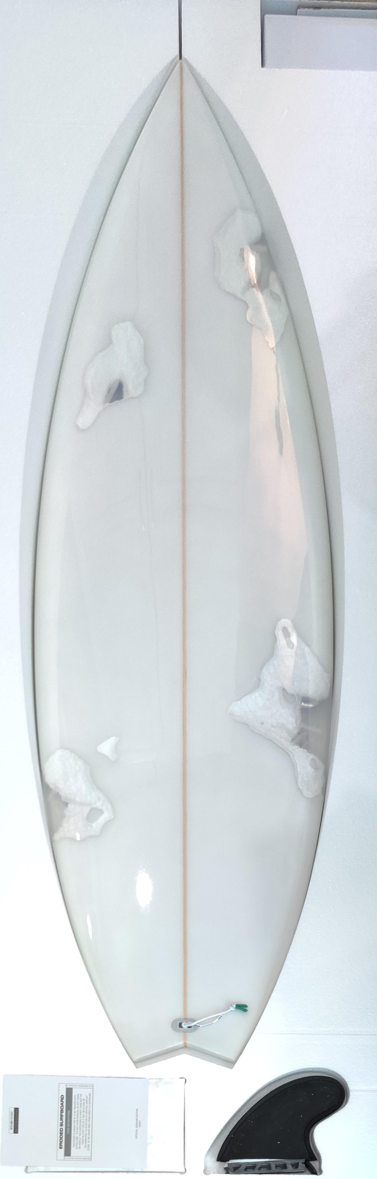 daniel arsham eroded surfboard