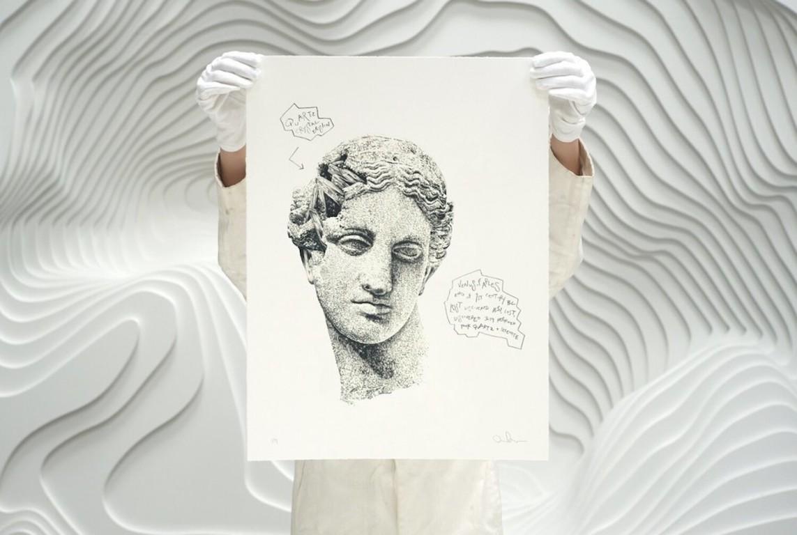 Daniel Arsham
Eroded Classical Prints
Screenprint w/ Graphite inks
Printed on Archival 100% Cotton Paper
Transparent Holographic Seal of Authenticity on COA card
Signed & Numbered
Edition of 99

This Rare Special Edition is the First time Daniel
