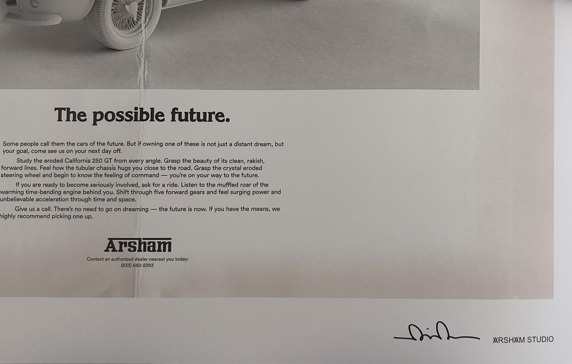 Fictional Advertisements 5 Signed Prints Daniel Arsham, Auto Enthusiasts Porsche For Sale 6