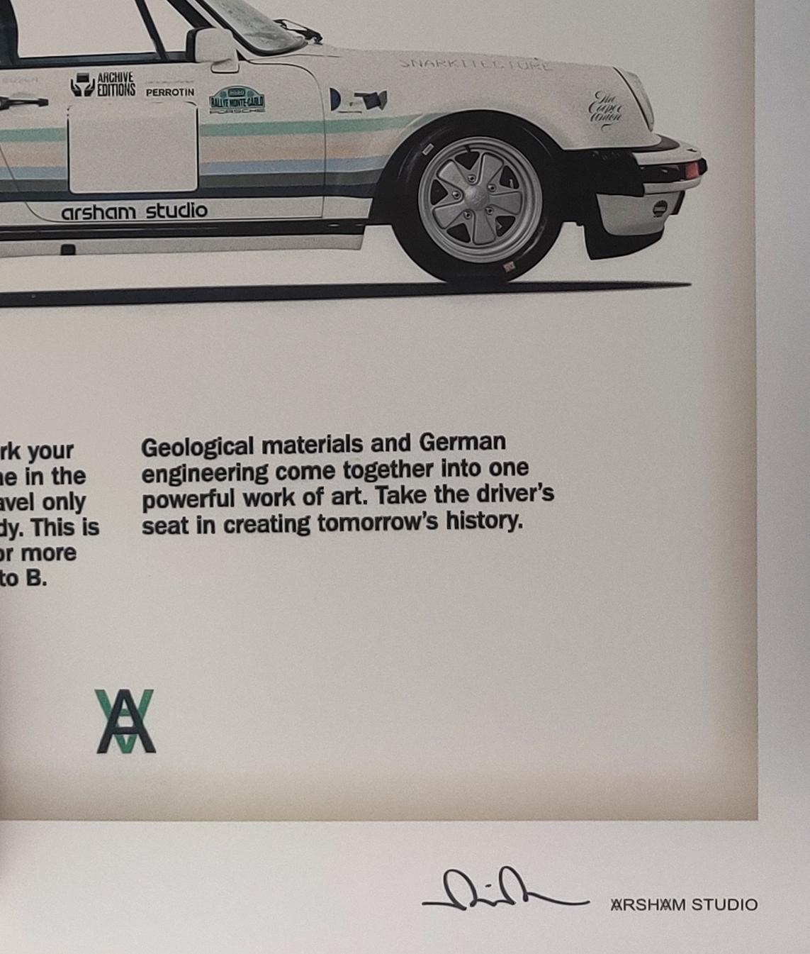 Fictional Advertisements 5 Signed Prints Daniel Arsham, Auto Enthusiasts Porsche For Sale 4