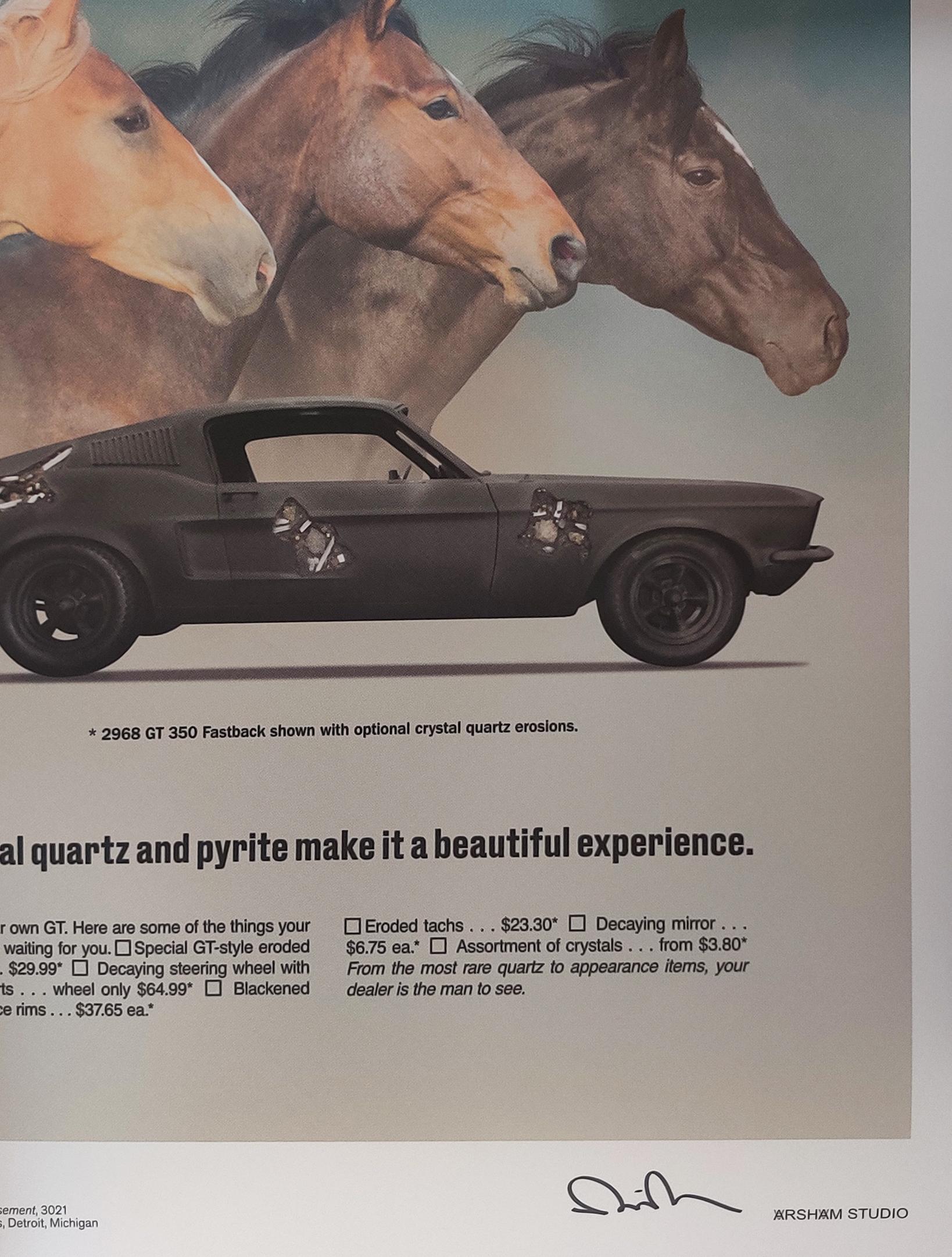 Fictional Advertisements 5 Signed Prints Daniel Arsham, Auto Enthusiasts Porsche For Sale 5