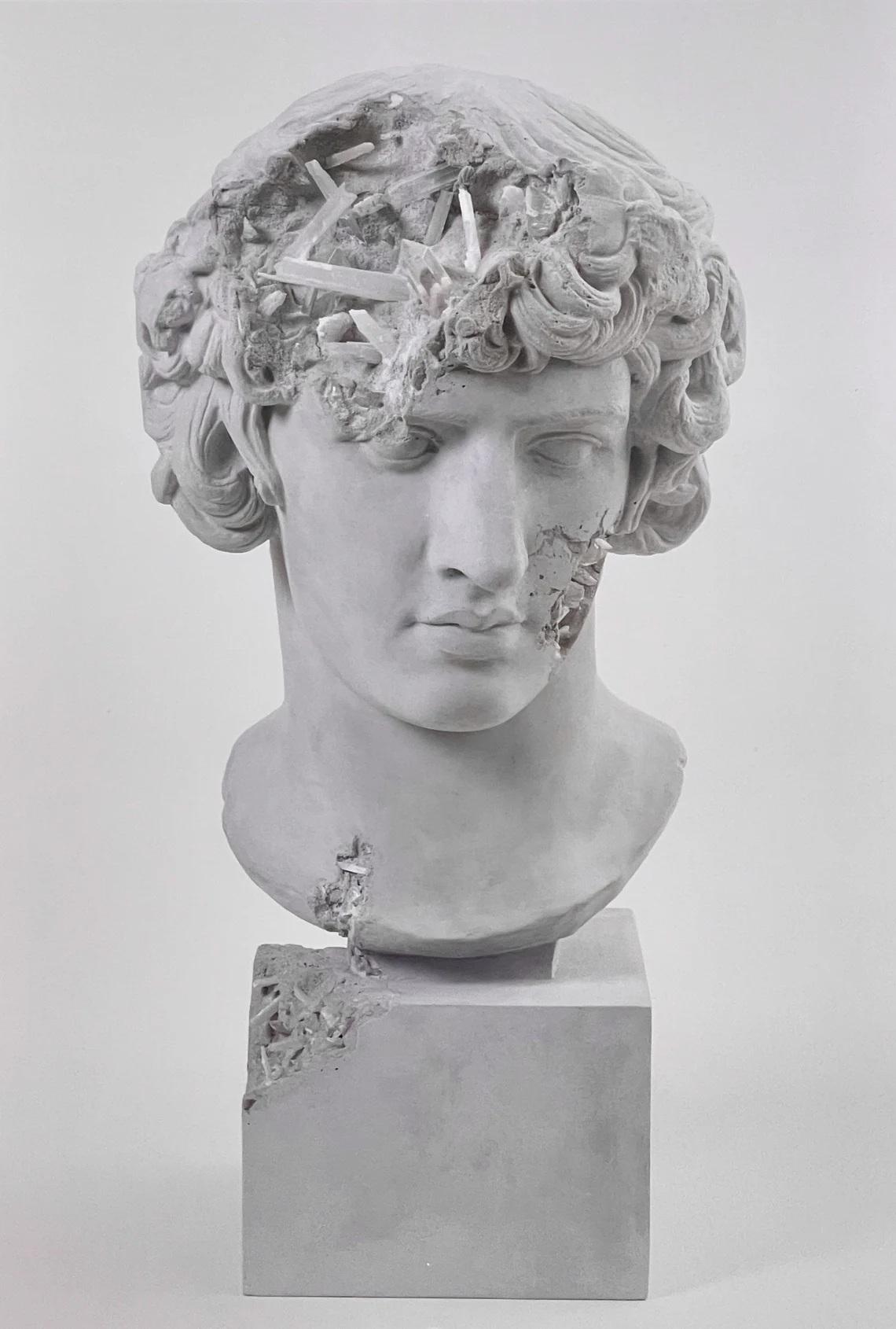 Antinoo de Selenita Gris Erosionada como Baco, 2020 Producido por Perrotin, Offset - Print de Daniel Arsham