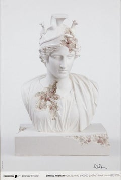 Daniel Arsham - BUSTO DE ROMA DIVINISÉE EN CUARZO ROSADO, 2020 Producido por Perrotin, Offset BUSTO DE ROMA DIVINISÉE EN CUARZO ROSADO, 2020 Producido por Perrotin, Offset