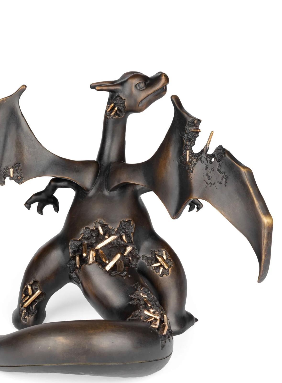 Bronze Crystalized Charizard - Contemporary Sculpture by Daniel Arsham