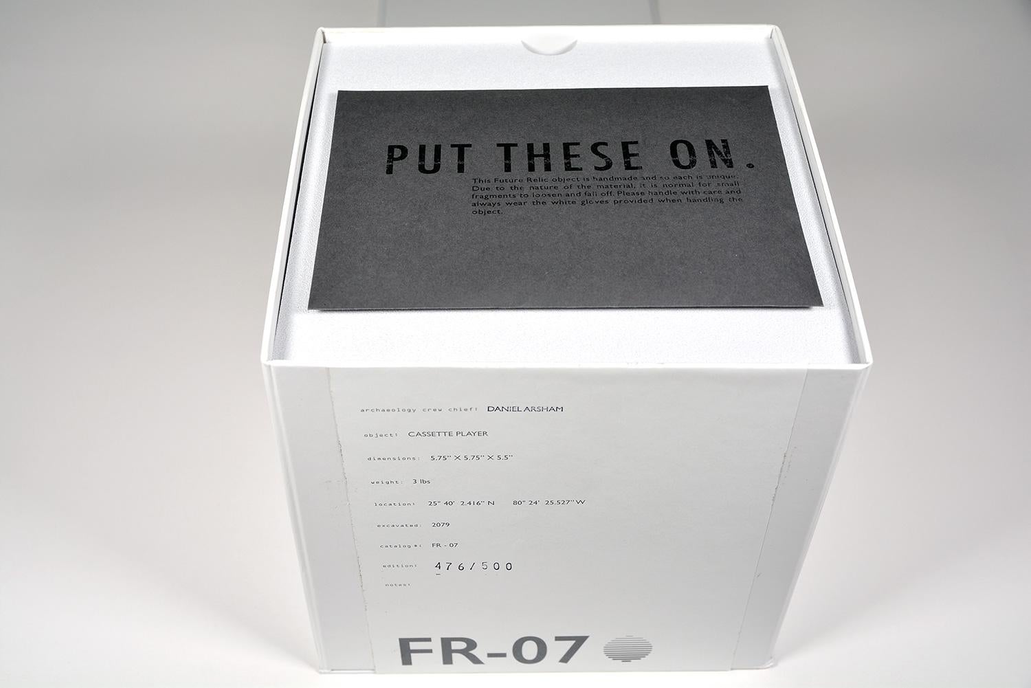 Daniel Arsham FUTURE RELIC 07 CASSETTE PLAYER Limited Sculpture Sony Walkman 90s For Sale 7