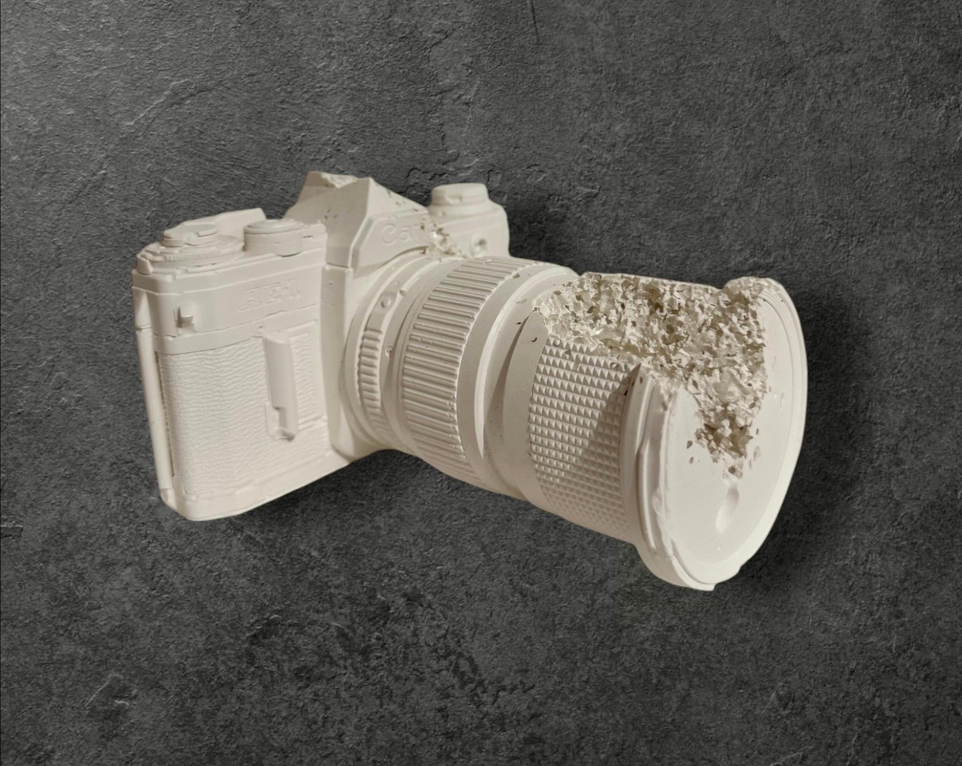 Daniel Arsham Future Relic 35MM Camera Sculpture in Original Box with Gloves For Sale 12