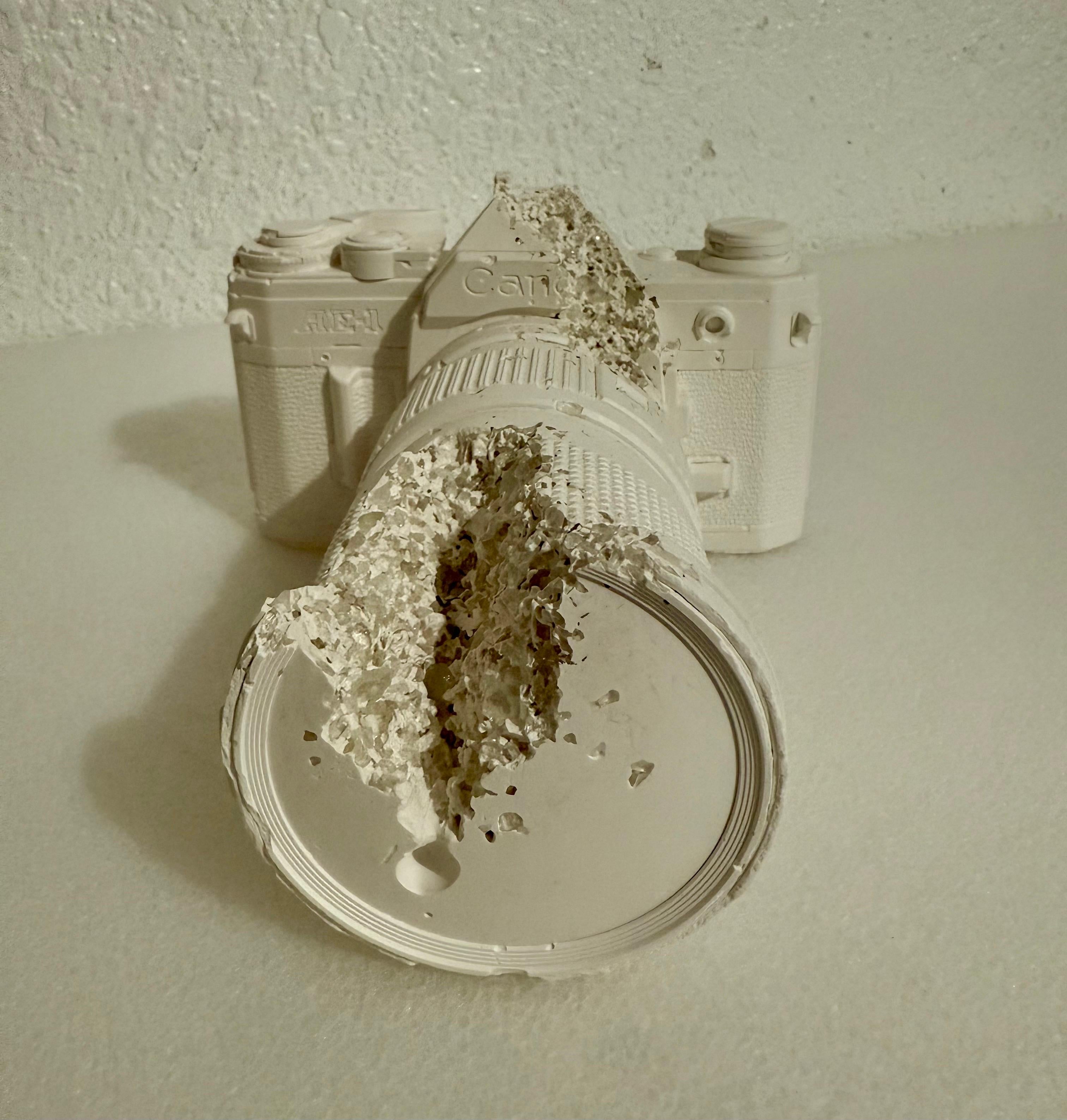 Daniel Arsham Future Relic 35MM Camera Sculpture in Original Box with Gloves For Sale 13
