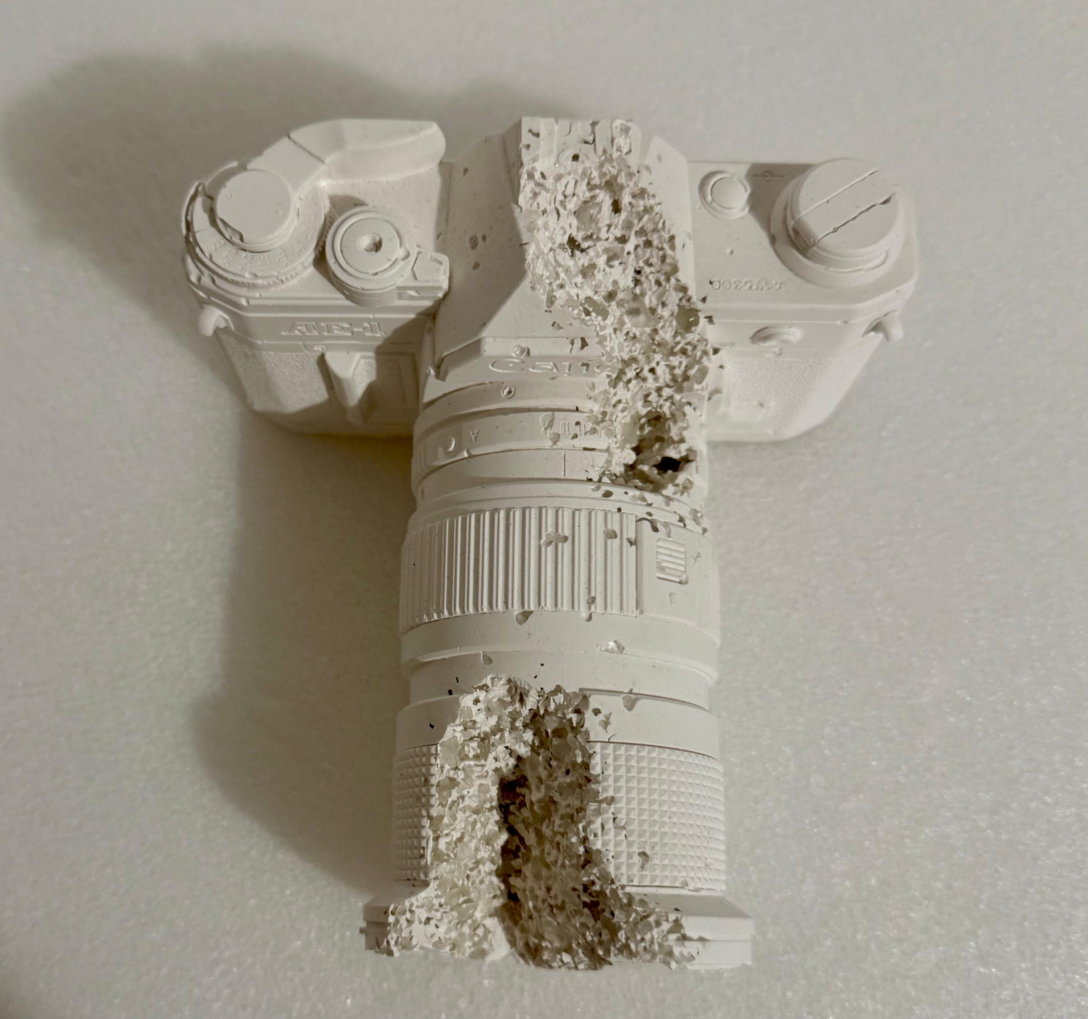Daniel Arsham Future Relic 35MM Camera Sculpture in Original Box with Gloves For Sale 14