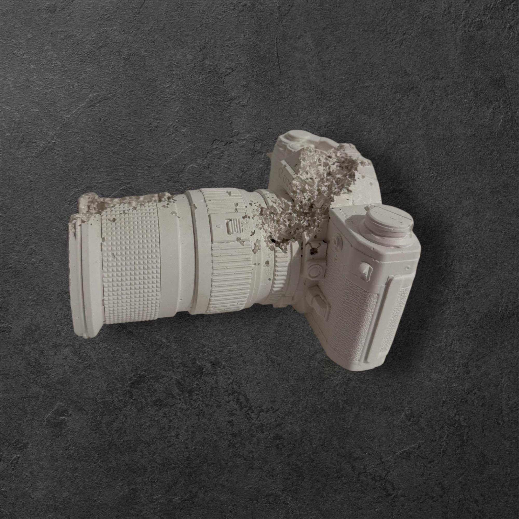 Daniel Arsham Future Relic 35MM Camera Sculpture in Original Box with Gloves For Sale 15