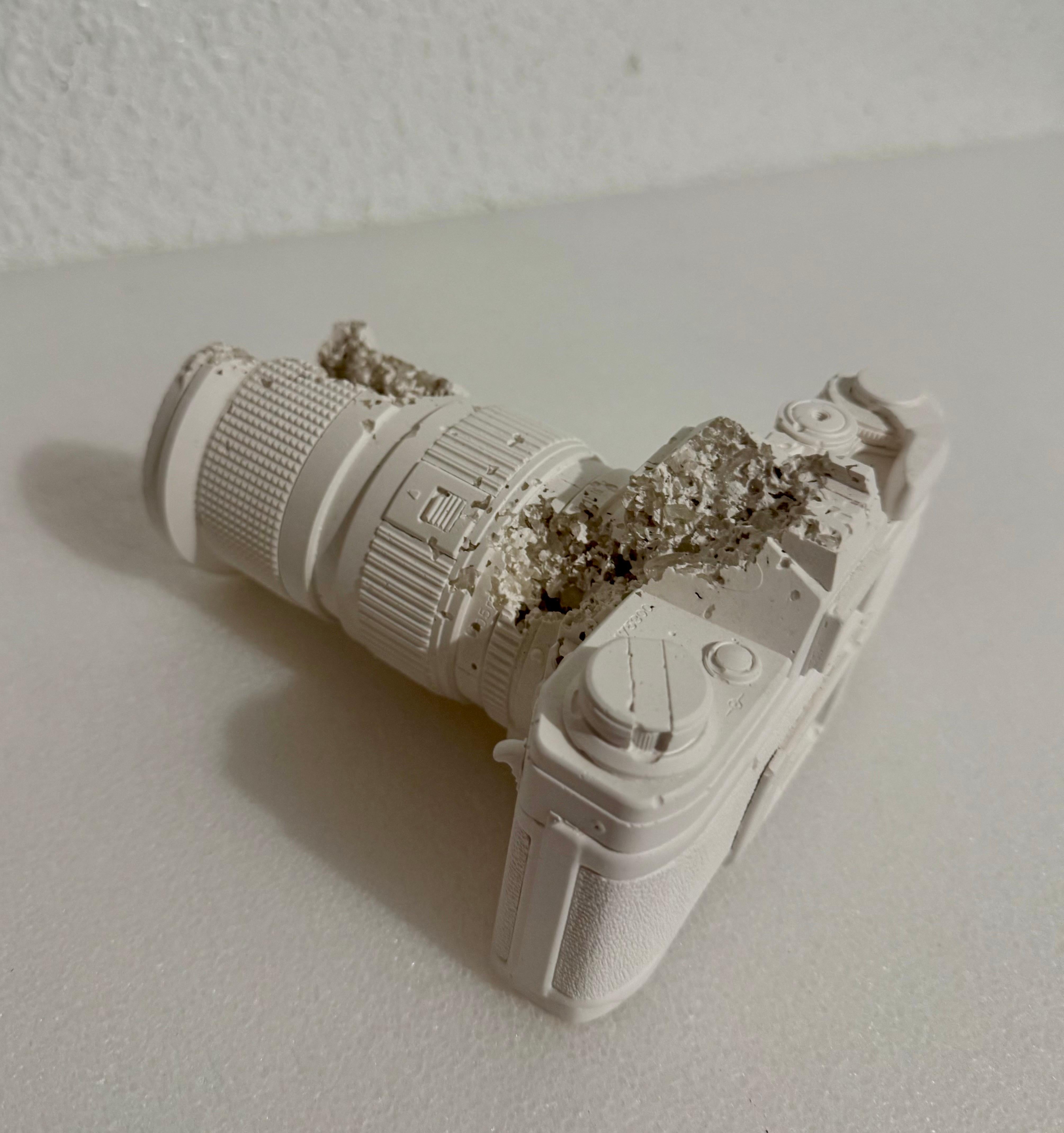 Daniel Arsham Future Relic 35MM Camera Sculpture in Original Box with Gloves For Sale 16