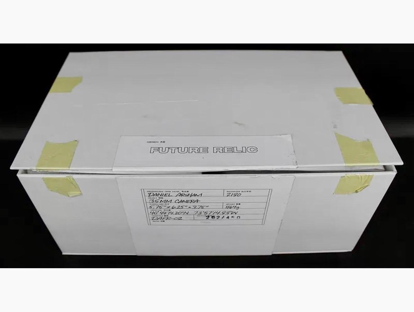 Daniel Arsham Future Relic 35MM Camera Sculpture in Original Box with Gloves For Sale 17