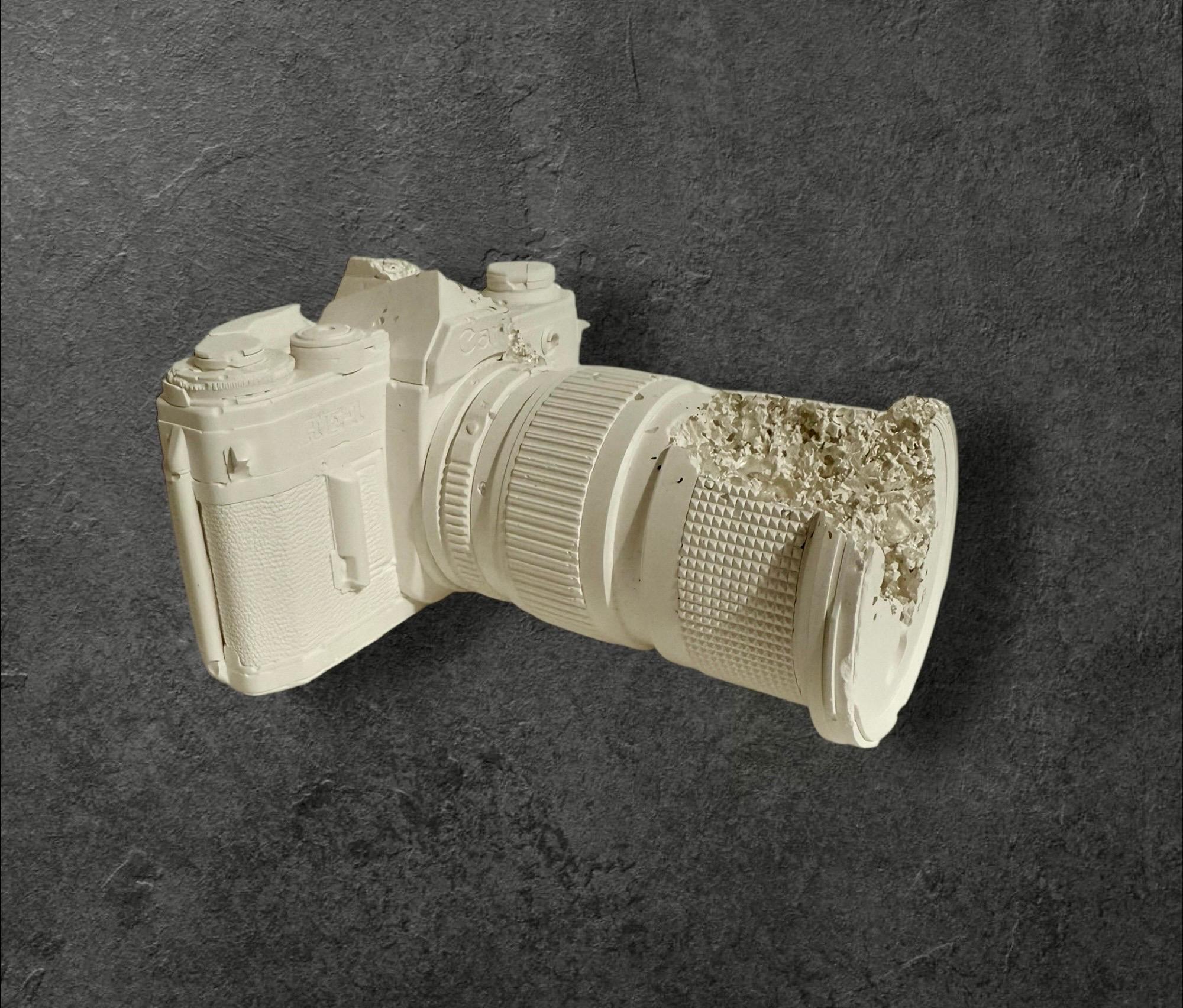 Daniel Arsham Future Relic 35MM Camera Sculpture in Original Box with Gloves For Sale 18