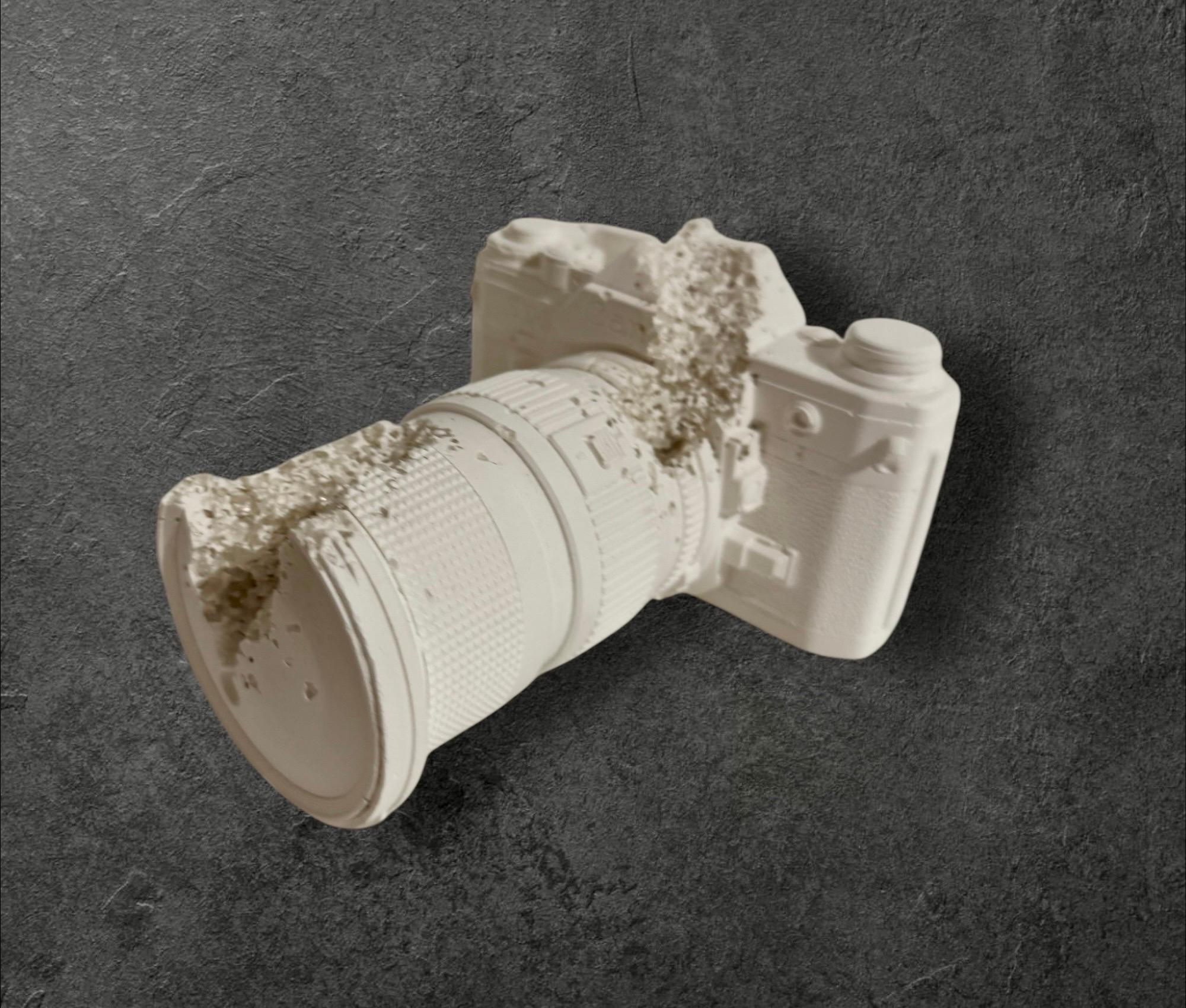 Daniel Arsham Future Relic 35MM Camera Sculpture in Original Box with Gloves For Sale 1