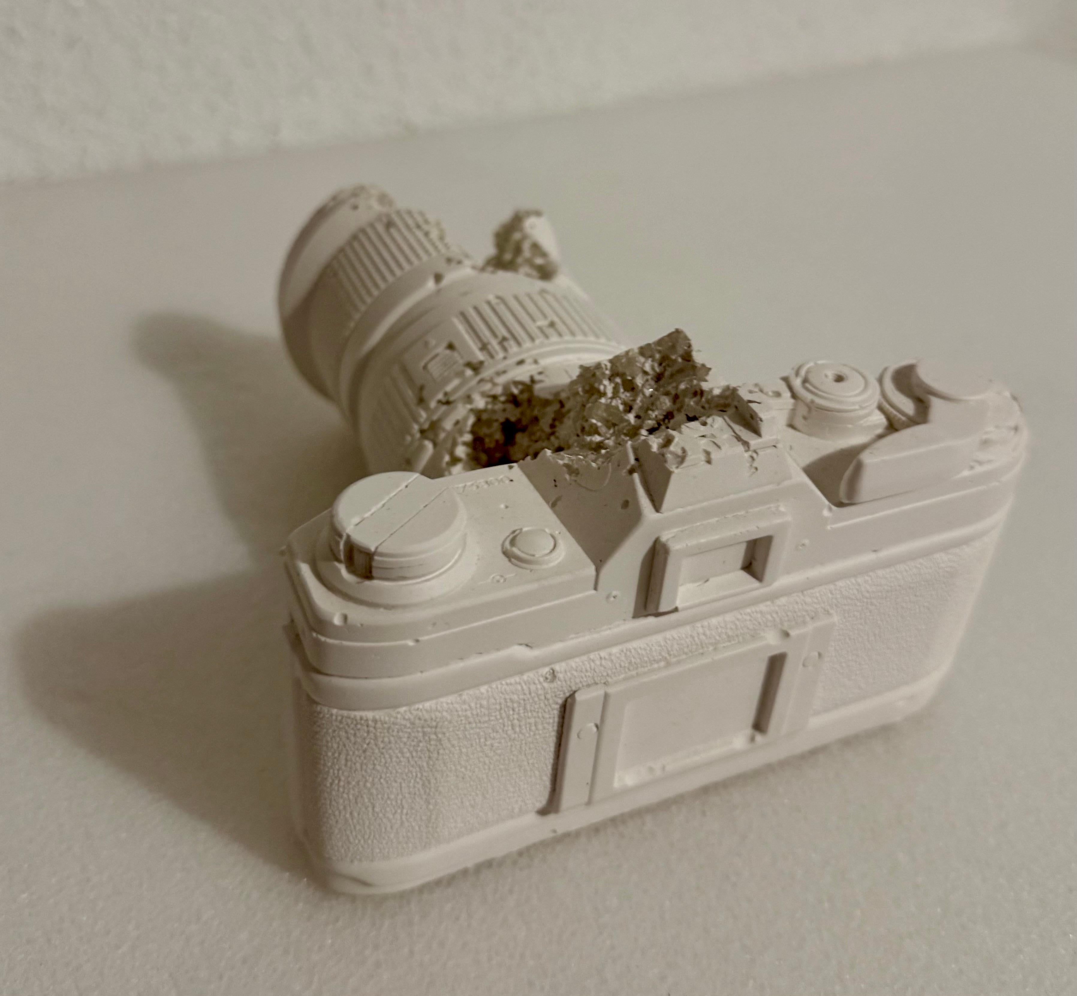 Daniel Arsham Future Relic 35MM Camera Sculpture in Original Box with Gloves For Sale 2