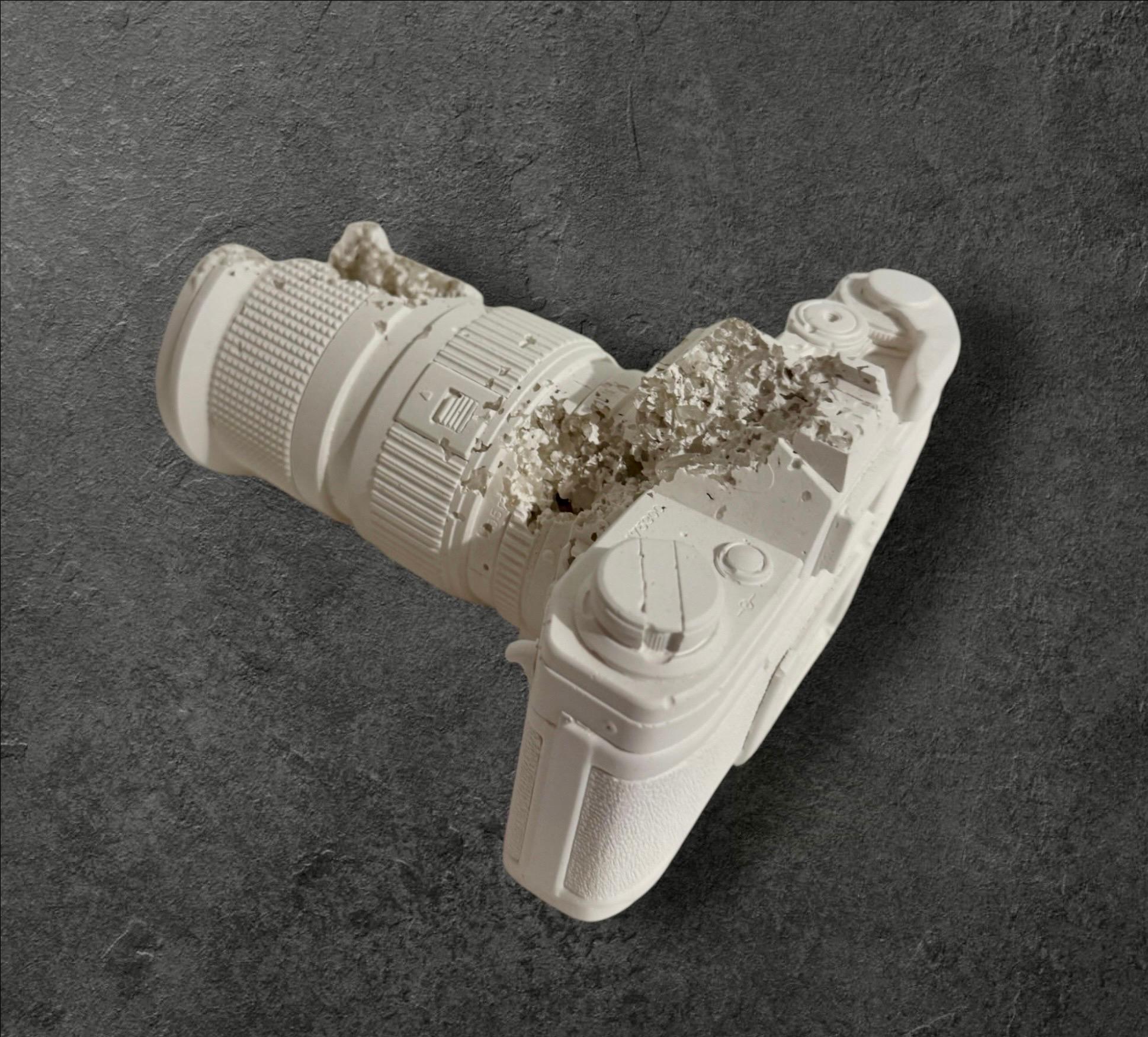 Daniel Arsham Future Relic 35MM Camera Sculpture in Original Box with Gloves For Sale 4