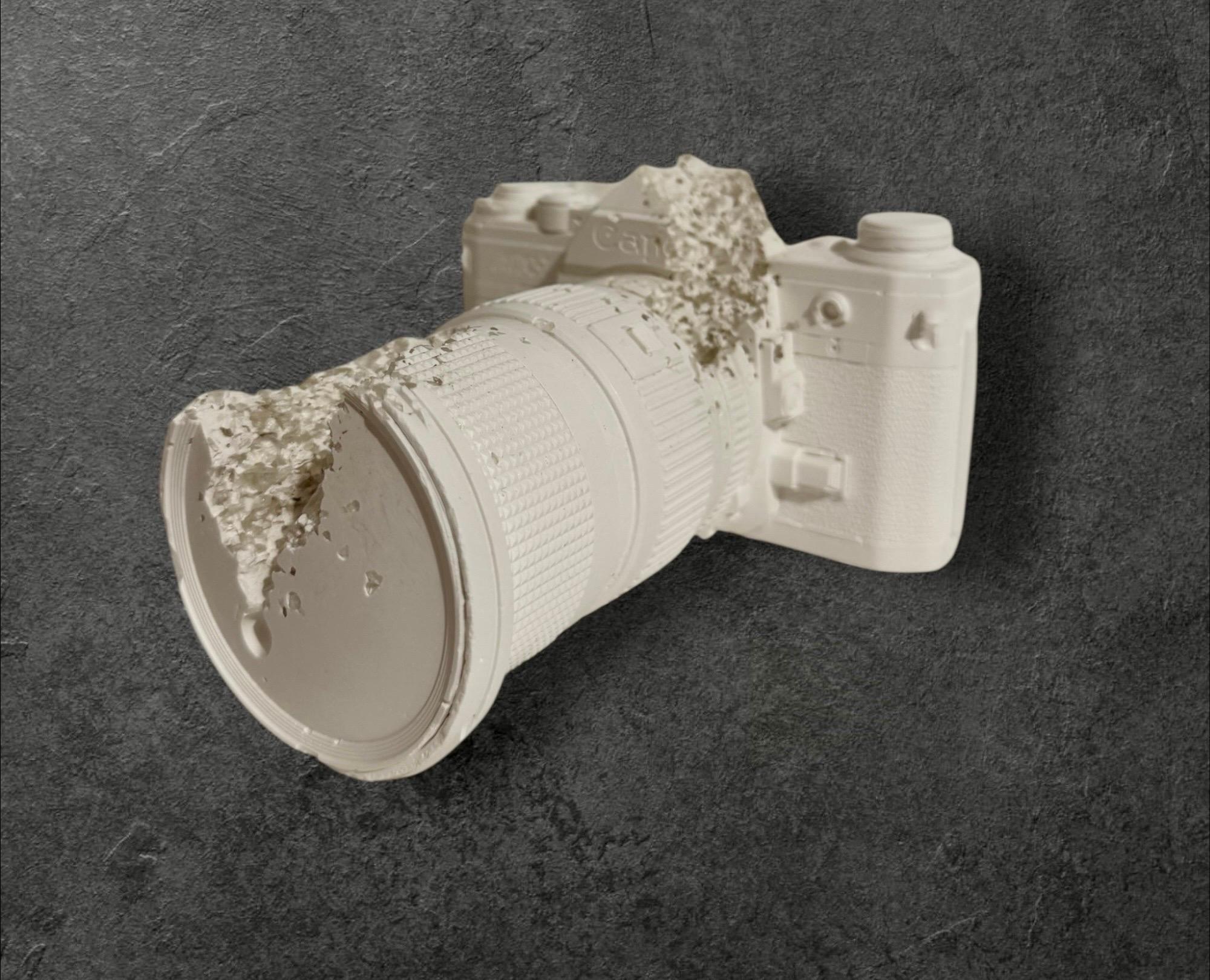 Daniel Arsham Future Relic 35MM Camera Sculpture in Original Box with Gloves For Sale 7