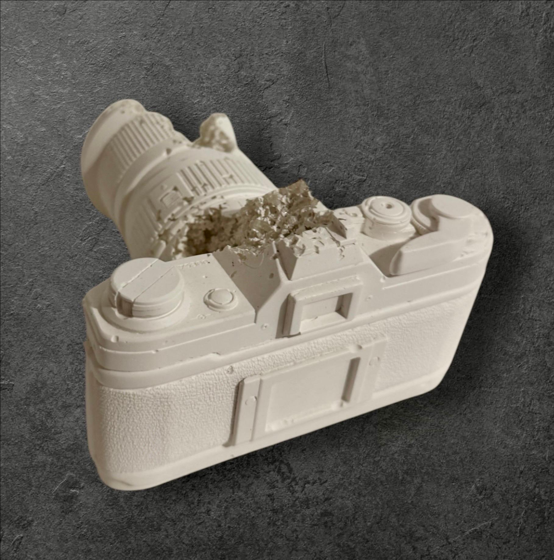 Daniel Arsham Future Relic 35MM Camera Sculpture in Original Box with Gloves For Sale 8