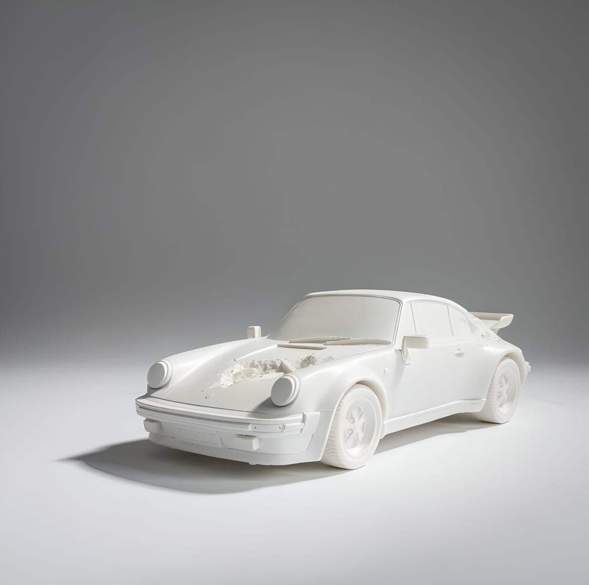 Eroded Porsche 911 Turbo (Weiß)