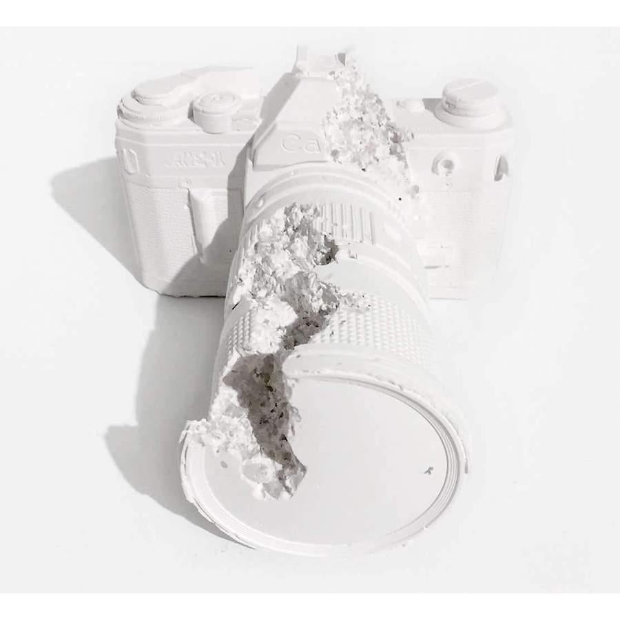 Daniel Arsham Figurative Sculpture - Future Relic 02 (SLR Camera)