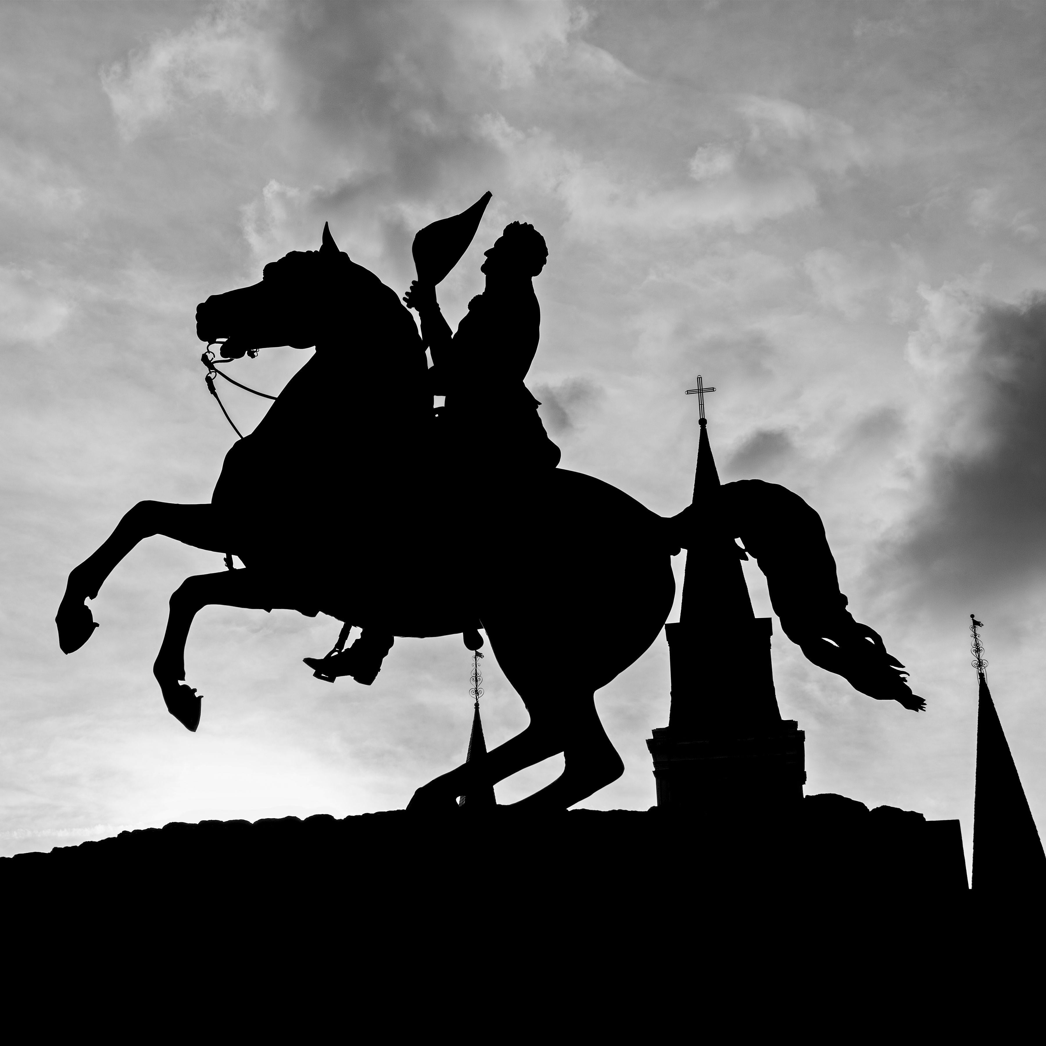 Black and White Photograph di Daniel Ashe - Jackson Square, fotografia, getto d'inchiostro d'archivio