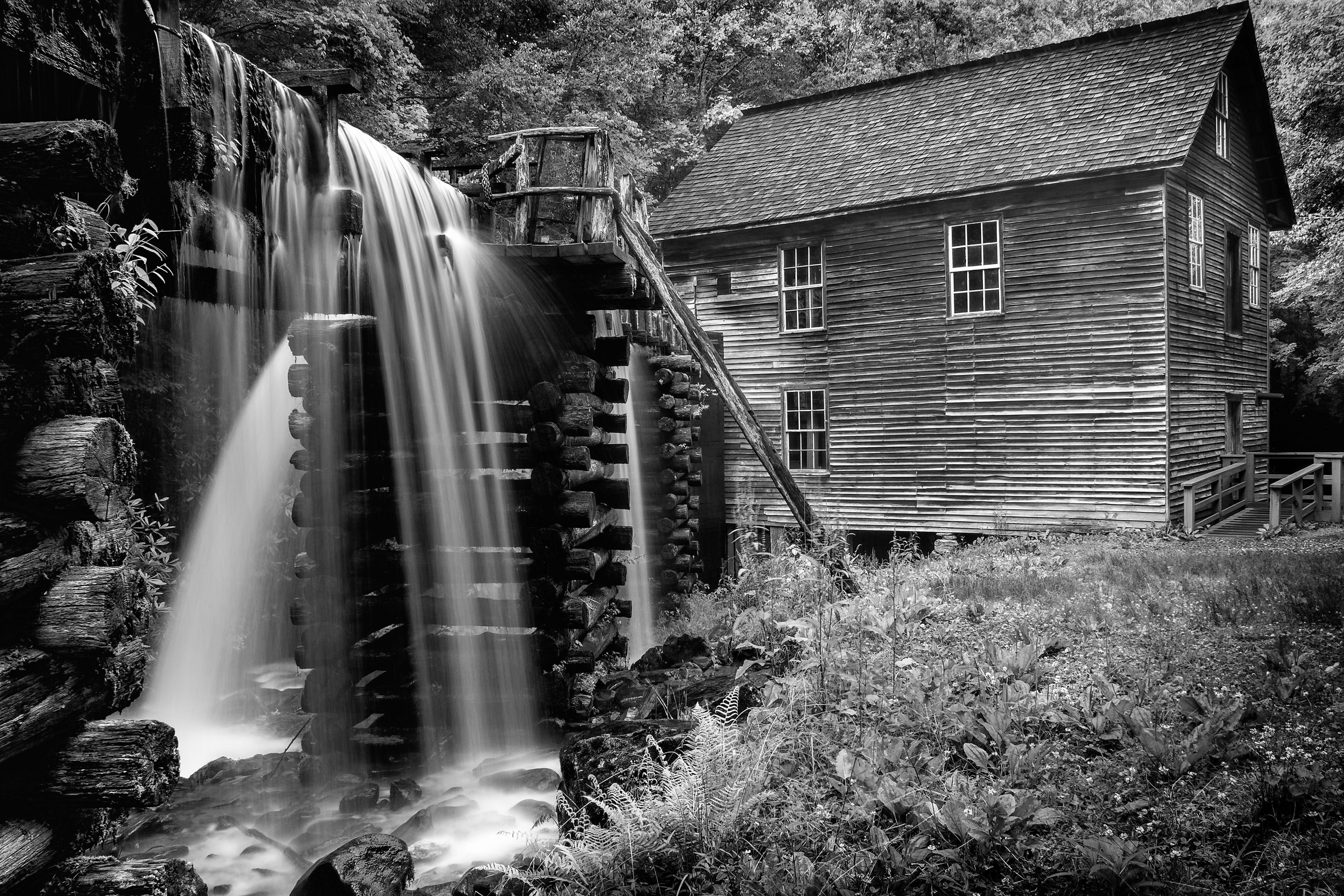 Daniel Ashe Black and White Photograph - Mingus Mill - 15, Photograph, Archival Ink Jet