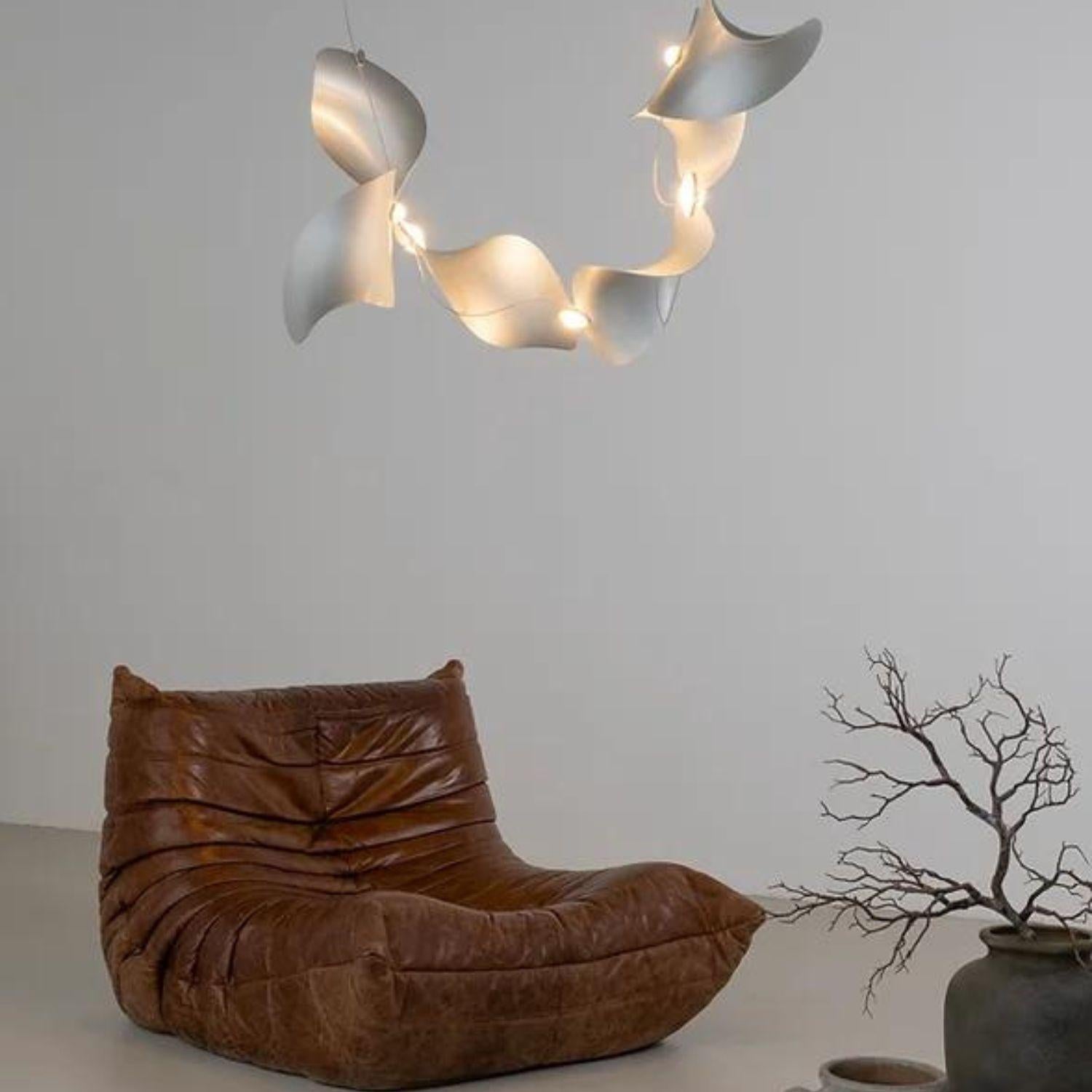 Daniel Becker 'Dune 4' Suspension Lamp in Anodized Aluminum for Moss Objects For Sale 5