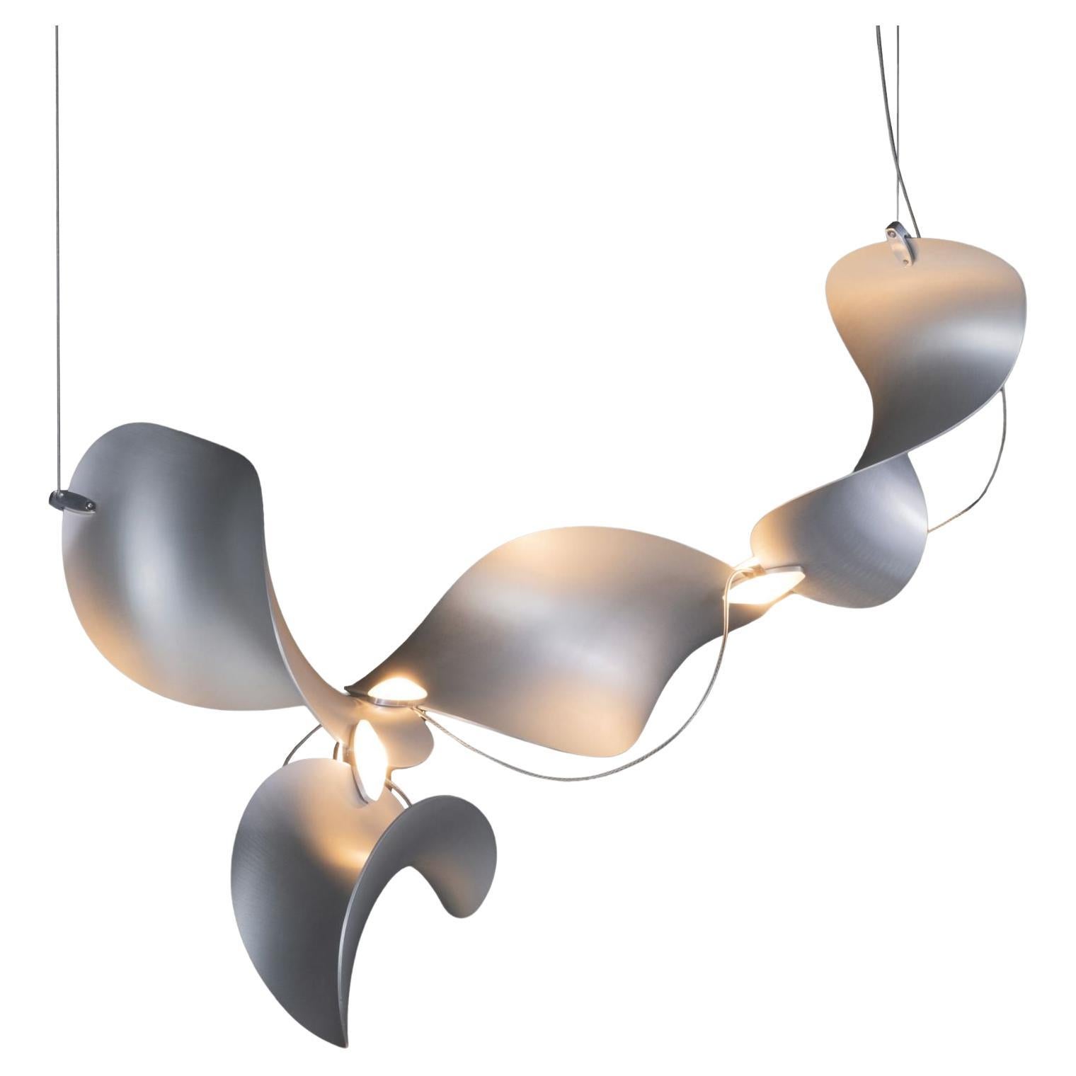Daniel Becker 'Dune 4' Suspension Lamp in Anodized Aluminum for Moss Objects For Sale