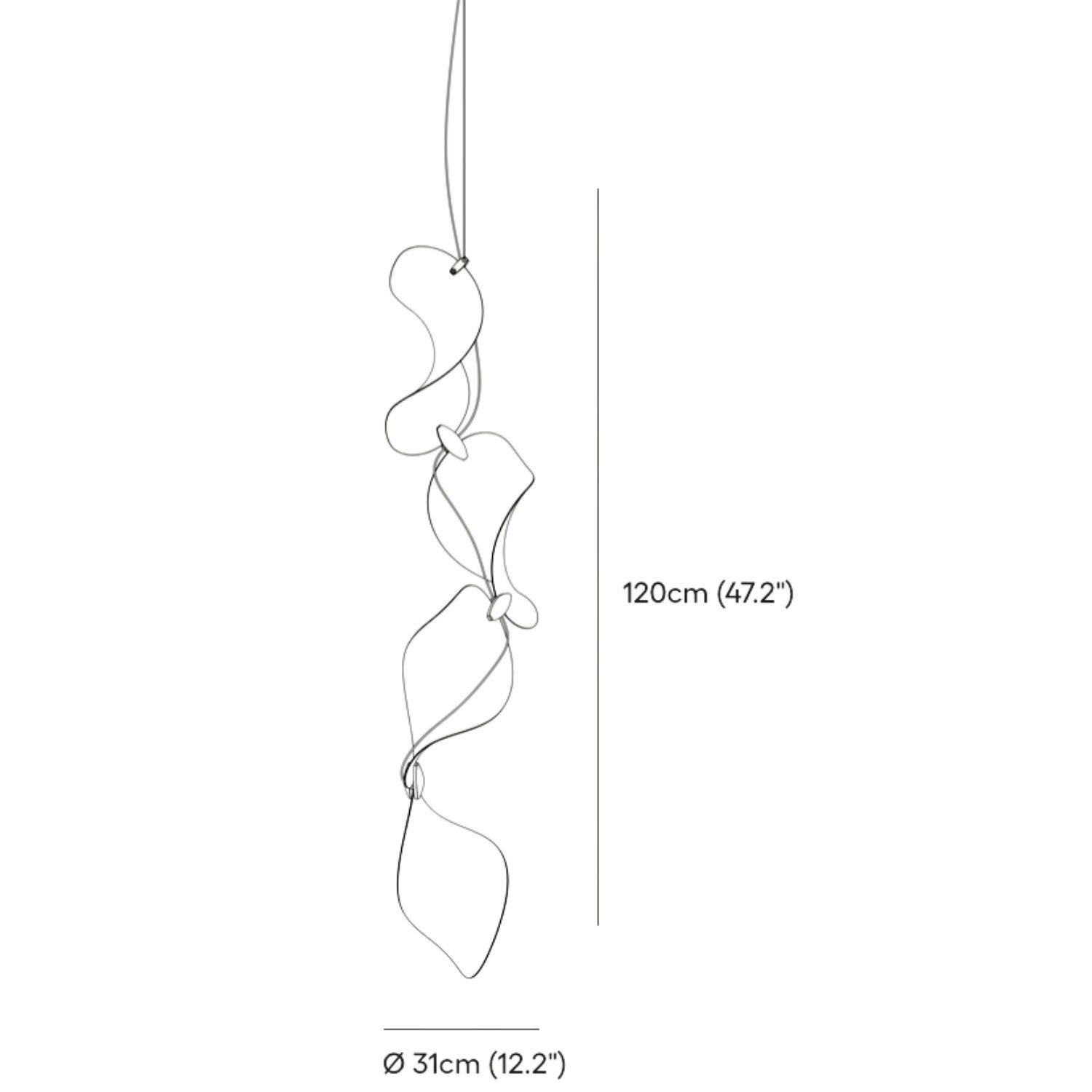 XXI secolo e contemporaneo Lampada a sospensione 'Dune 4V' di Daniel Becker in alluminio anodizzato per Moss Objects in vendita