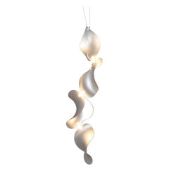 'Dune 4 Vertical Line' Pendant Lamp in Anodized Aluminum for Moss Objects