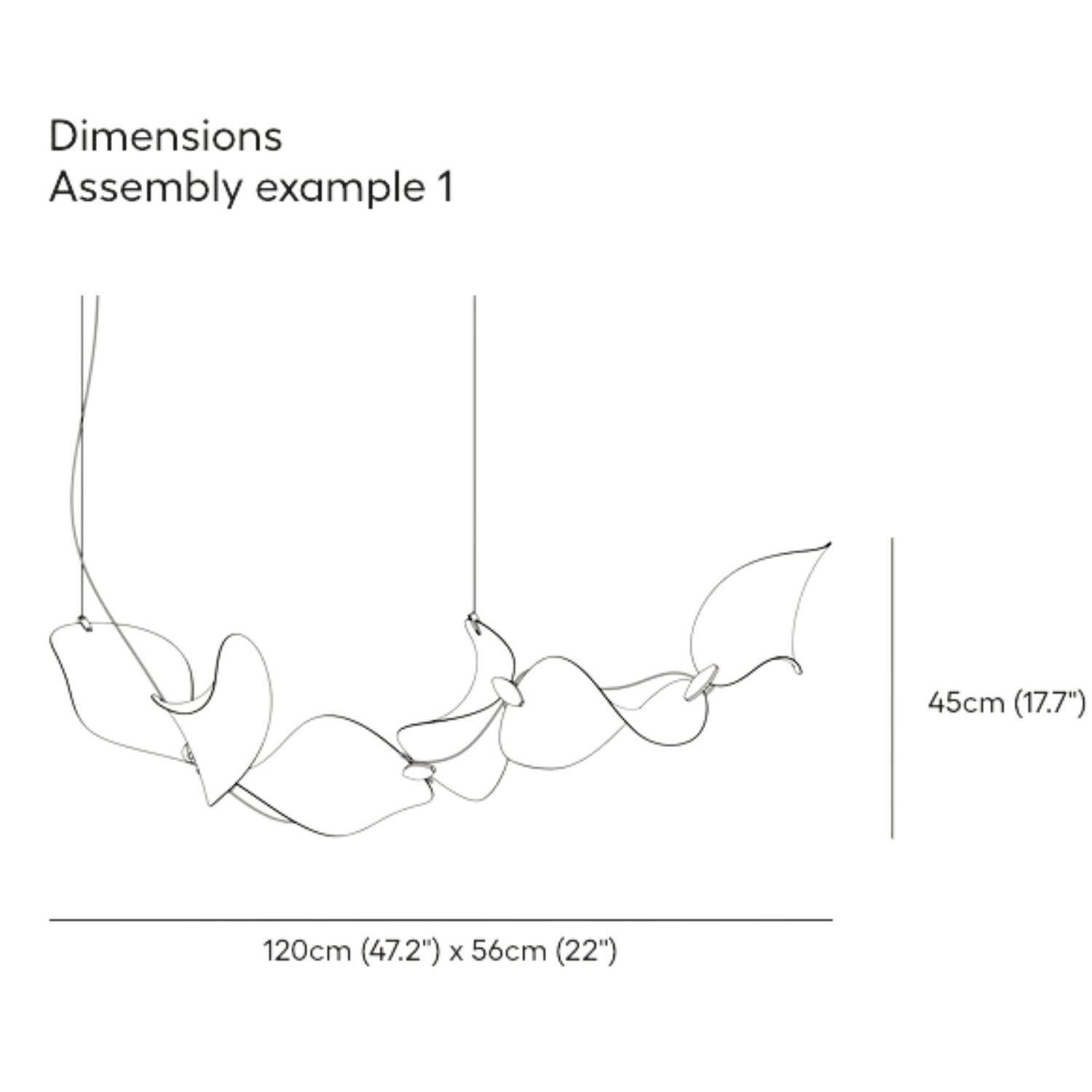 Daniel Becker 'Dune 6' Suspension Lamp in Anodized Aluminum for Moss Objects For Sale 9