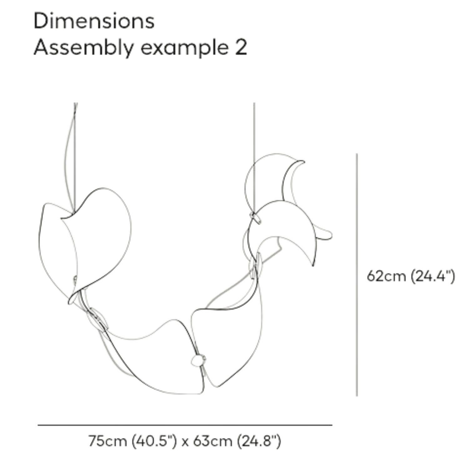 Daniel Becker 'Dune 6' Suspension Lamp in Anodized Aluminum for Moss Objects For Sale 10