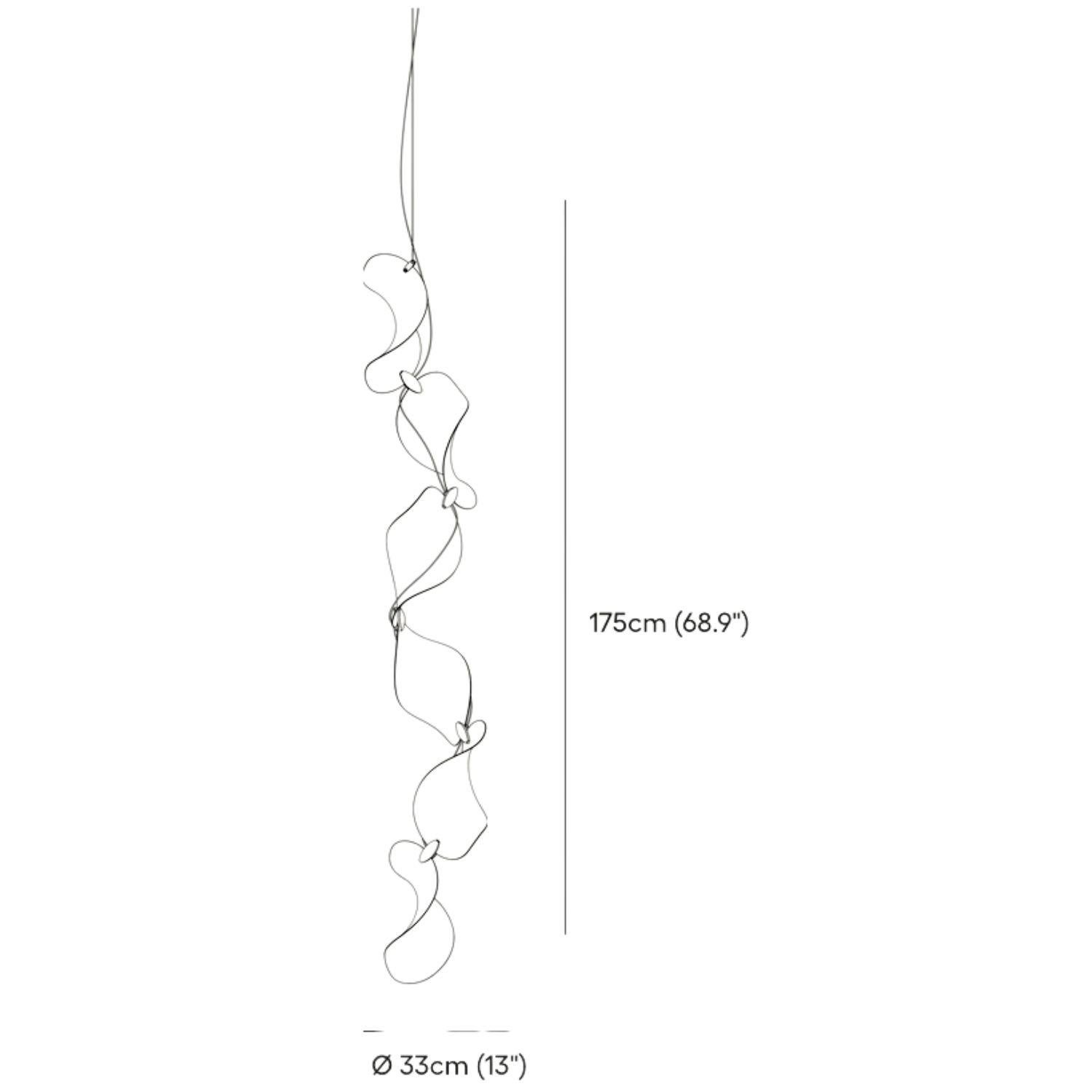 Alluminio Lampada a sospensione 'Dune 6V' di Daniel Becker in alluminio anodizzato per Moss Objects in vendita