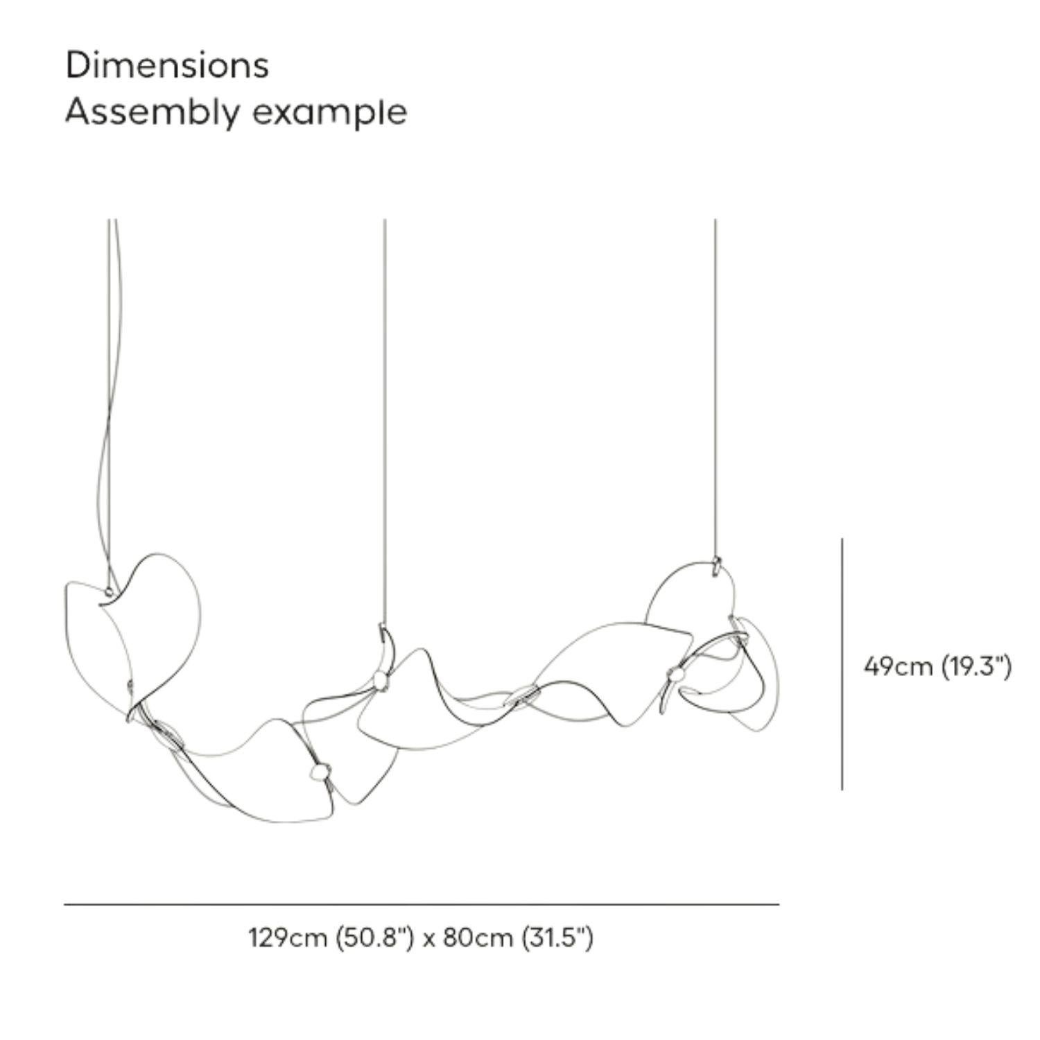 Lampada a sospensione 'Dune 8' di Daniel Becker in alluminio anodizzato per Moss Objects in vendita 1