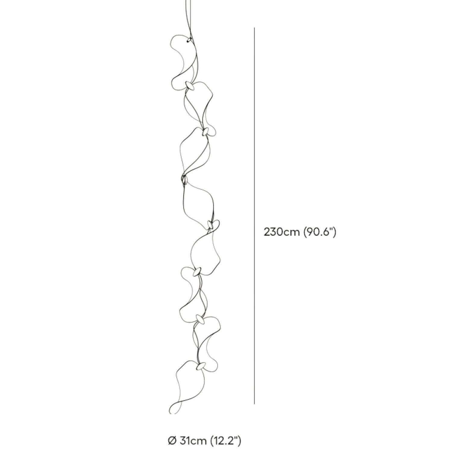 Lampada a sospensione 'Dune 8V' di Daniel Becker in alluminio anodizzato per Moss Objects in vendita 1