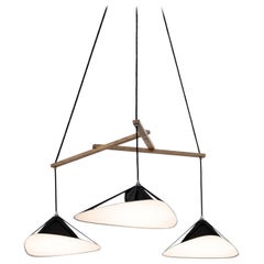 Daniel Becker 'Emily 3' Chandelier in Glossy Black for Moss Objects