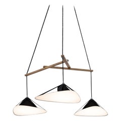 Daniel Becker 'Emily 3' Chandelier in Glossy Black for Moss Objects