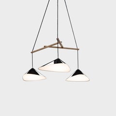 Daniel Becker 'Emily 3' Chandelier in Glossy Black for Moss Objects